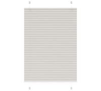 vidaXL Estor Plisado Gris Claro 85x150 cm Tela Ancho 84,4 cm Poliéster, Estor Plisado para Ventana, Estor Plisado para Ventana, Estor Tipo acordeón para Ventana