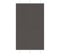 vidaXL Estor Plisado Negro 120x200 cm Tela Ancho 119,4 cm Poliéster, Estor Plisado para Ventana, Estor Plisado para Ventana, Estor Tipo acordeón para Ventana