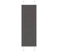 vidaXL Estor Plisado Negro 40x100 cm Tela Ancho 39,4 cm Poliéster