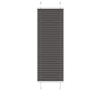 vidaXL Estor Plisado Negro 45x150 cm Tela Ancho 44,4 cm Poliéster