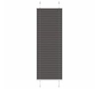 vidaXL Estor Plisado Negro 50x100 cm Tela Ancho 49,4 cm Poliéster