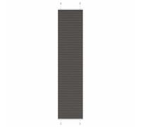 vidaXL Estor Plisado Negro 50x200 cm Tela Ancho 49,4 cm Poliéster, Estor Plisado para Ventana, Estor Plisado para Ventana, Estor Tipo acordeón para Ventana