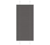 vidaXL Estor Plisado Negro 55x150 cm Tela Ancho 54,4 cm Poliéster