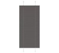 vidaXL Estor Plisado Negro 60x100 cm Tela Ancho 59,4 cm Poliéster