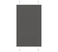 vidaXL Estor Plisado Negro 70x150 cm Tela Ancho 69,4 cm Poliéster