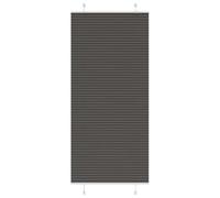 vidaXL Estor Plisado Negro 85x200 cm Tela Ancho 84,4 cm Poliéster
