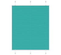 vidaXL Estor Plisado Verde petróleo 110x150 cm Tela Ancho 109,4 cm, Estor Plisado para Ventana, Estor Plisado para Ventana, Estor Tipo acordeón para Ventana