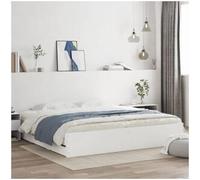 vidaxl Estructura cama con cajones madera ingeniería blanca 180x200 cm