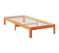 vidaXL Estructura Cama Familiar sin colchón marrón Encerado 240x200 cm, Cama Familiar, Marco de Cama, Base de Cama, Cama de tamaño Familiar