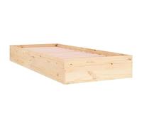 vidaXL Estructura Cama Individual sin colchón Madera Maciza 90x190 cm