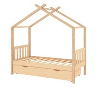 vidaXL Estructura Cama Infantil con cajón Madera Pino Maciza 80x160 cm