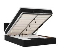 vidaXL Estructura cama otomana colchón terciopelo negro 140x200cm