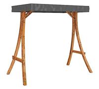 vidaXL Estructura Columpio Techo Soporte Accesorio Asiento Silla Jardín Patio Terraza Balcón Exterior Decoración Antracita Madera Curvada Acabado Teca