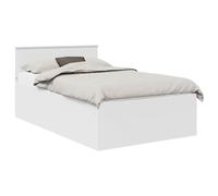 vidaXL Estructura de Cama 120 x 190 cm Madera de ingeniería, Dormitorio, Rectangular, Muebles y Accesorios Modernos y duraderos para una Vida Minimalista, Elegante y Funcional