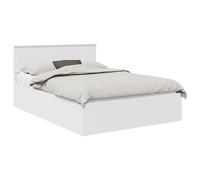 vidaXL Estructura de Cama 150 x 200 cm Madera de ingeniería, Cama Moderna Elegante, Madera Resistente, Base listonada con Estilo, diseño Minimalista, Dormitorio