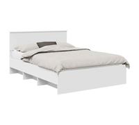 vidaXL Estructura de Cama 150 x 200 cm Madera de ingeniería, Marco de Cama Rectangular de Madera, Muebles Modernos para Dormitorio, soluciones de sueño duraderas, diseño Minimalista para decoración u
