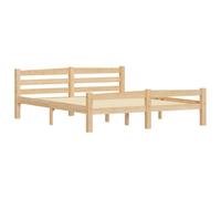 vidaXL Estructura de Cama Casa Dormitorio Robusta Duradera Muebles Mobiliario Cómodo Moderna Matrimonial 160x200 cm Madera Maciza de Pino