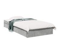 vidaXL Estructura de Cama con Almacenamiento Gris Hormigón 80 x 200 cm,