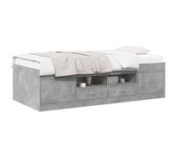 vidaXL Estructura de Cama con Almacenamiento Gris Hormigón 80 x 200 cm,