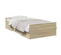 vidaXL Estructura de Cama con Almacenamiento Roble Sonoma 80 x 200 cm,