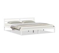 vidaXL Estructura de Cama con cabecera 225,5 x 205,5 x 69,5 cm, Muebles de Dormitorio, Elegante Cama de Madera, diseño Minimalista para el Estilo Urbano de tu habitación