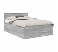 vidaXL Estructura de Cama con cabecera Gris Sonoma 160 x 200 cm, Dormitorio, Rectangular, Muebles y Accesorios Modernos y duraderos para una Vida Minimalista, Elegante y Funcional