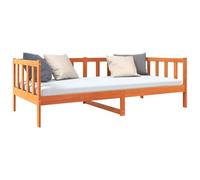 vidaXL Estructura de Cama con cabecera Marrón Cera 90 x 190 cm, Configuración Elegante de Dormitorio, Cama Moderna de Pino, Muebles de Madera, diseño Interior Estiloso, Apoyo para Dormir