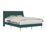 vidaXL Estructura de Cama con cabecera Placa de conexión, Cama Moderna, Diseño Rectangular, Tapizada en Tela, Mueble Funcional, Base Compacta y Elegante