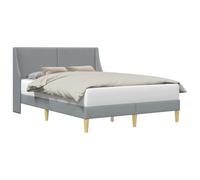 vidaXL Estructura de Cama con cabecera Placa de conexión, Cama Moderna, Diseño Rectangular, Tapizada en Tela, Mueble Funcional, Base Compacta y Elegante