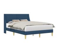 vidaXL Estructura de Cama con cabecera Placa de conexión, Cama Moderna, Diseño Rectangular, Tapizada en Tela, Mueble Funcional, Base Compacta y Elegante