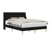 vidaXL Estructura de Cama con cabecera Placa de conexión, Cama Moderna, Diseño Rectangular, Tapizada en Tela, Mueble Funcional, Base Compacta y Elegante