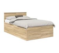 vidaXL Estructura de cama con cabecera Roble Sonoma 120 x 190 cm