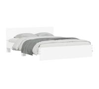 Estructura De Cama Con Cabecero Blanca 150x200 Cm Vidaxl