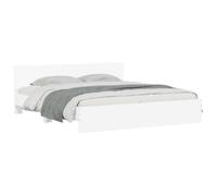 vidaXL Estructura de Cama con cabecero Blanca 200x200 cm