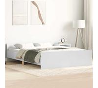 vidaXL Estructura de Cama con cabecero piecero Blanco 120x190 cm