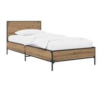 vidaXL Estructura de Cama con cabecero Roble Artesanal 80 x 200 cm,