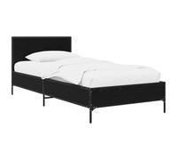 vidaXL Estructura de Cama con cabecero Roble Negro 80 x 200 cm,