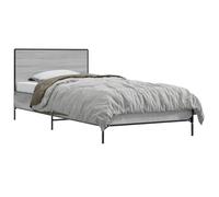 vidaXL Estructura de Cama con cabecero Sonoma Gris 80 x 200 cm,