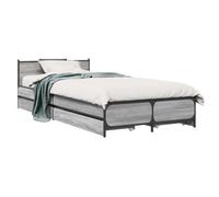 vidaXL Estructura de Cama con cabecero Sonoma Gris 80 x 200 cm,