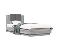vidaXL Estructura de Cama con cabecero Sonoma Gris 80 x 200 cm,