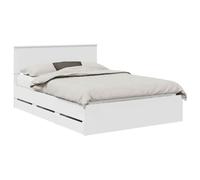 vidaXL Estructura de cama con cajón – Madera ingenieril, almacenamiento oculto – 140x200 cm