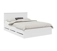 vidaXL Estructura de Cama con cajón 150 x 200 cm Madera Ingenieril, Cama Moderna, Marco Rectangular, almacén Oculto, Simple, Muebles Interiores, decoración de Dormitorio, Estilo Minimalista