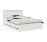 vidaXL Estructura de Cama con cajón 150 x 200 cm Madera Ingenieril, Juego de Dormitorio Moderno, Estructura de Cama contemporánea, Muebles Elegantes, Soporte ergonómico del colchón