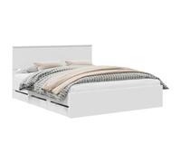 vidaXL Estructura de Cama con cajón 160 x 200 cm Madera Ingenieril, Cama Moderna, diseño Minimalista, Mueble Rectangular, Pieza Funcional, Almacenamiento Oculto, solución para Dormir