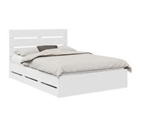 vidaXL Estructura de cama 160 x 200 cm con cajón, madera ingenieril, base laminada, minimalista