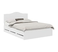 vidaXL Estructura de Cama con cajón 160 x 200 cm Madera Ingenieril, Ideas de Muebles para Dormitorio, Rectangular, Moderno y Que Ahorra Espacio con un diseño contemporáneo, Minimalista y soluciones d