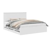 vidaXL Estructura de Cama con cajón 160 x 200 cm Madera Ingenieril, Juego de Dormitorio Moderno, Estructura de Cama contemporánea, Muebles Elegantes, Soporte ergonómico del colchón