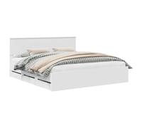 vidaXL Estructura de Cama con cajón 180 x 200 cm Madera Ingenieril, Cama Moderna, Marco Rectangular, almacén Oculto, Simple, Muebles Interiores, decoración de Dormitorio, Estilo Minimalista