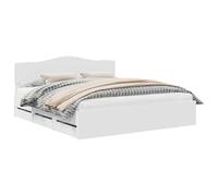 vidaXL Estructura de Cama con cajón 180 x 200 cm Madera Ingenieril, Dormitorio, Rectangular, Diseño Moderno para Espacios Elegantes, con Soluciones de Almacenamiento Integradas, Paleta de Colores Rel