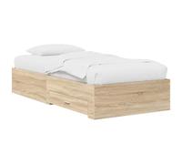 vidaXL Estructura de Cama con cajón Roble Sonoma Madera de ingeniería